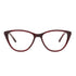 Sirts Transparent White Cateye Sleek Metal Side HD Acectate Full Rim - Lens Caravan